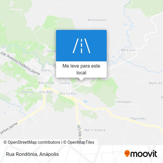 Rua Rondônia mapa