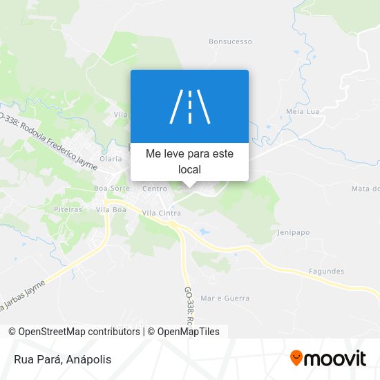 Rua Pará mapa
