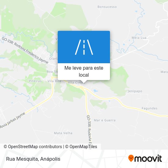 Rua Mesquita mapa