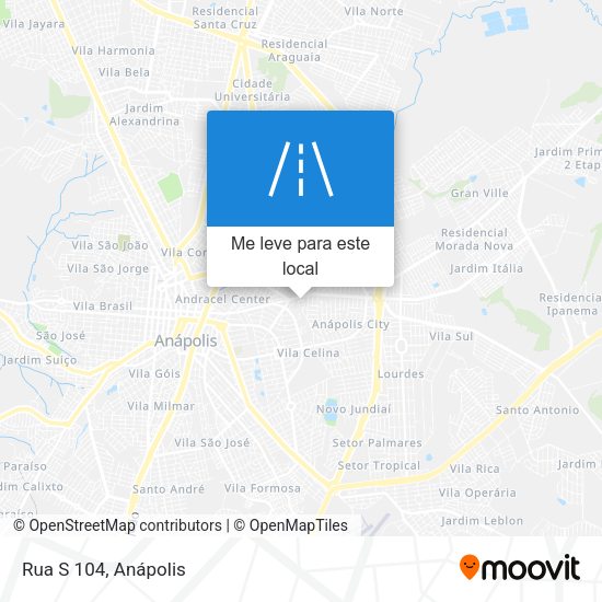 Rua S 104 mapa