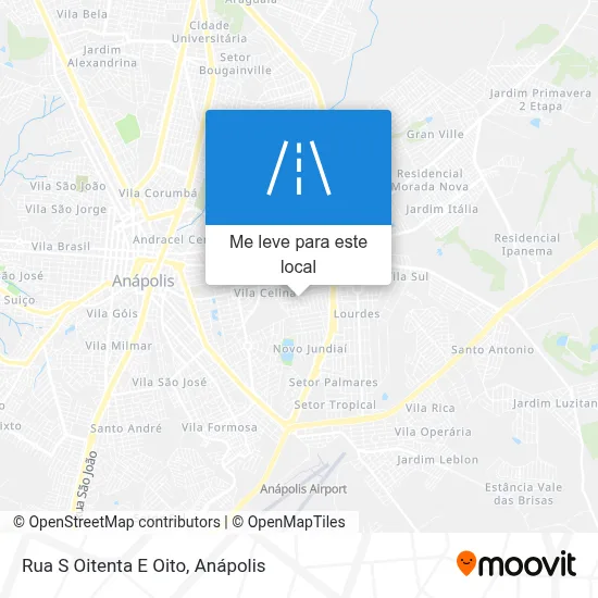 Rua S Oitenta E Oito mapa