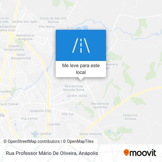 Rua Professor Mário De Oliveira mapa