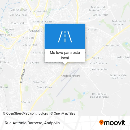 Rua Antônio Barbosa mapa