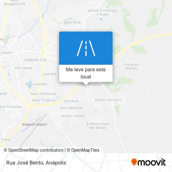 Rua José Bento mapa