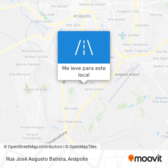 Rua José Augusto Batista mapa