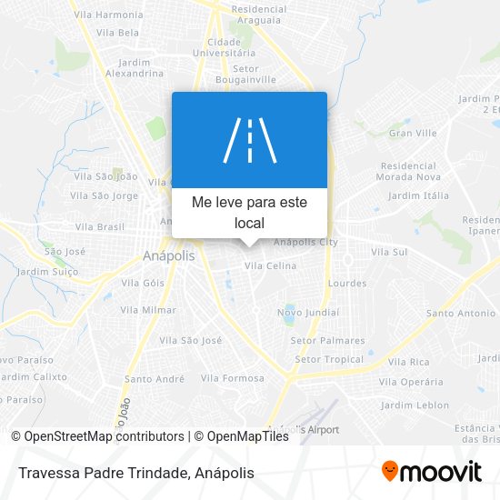 Travessa Padre Trindade mapa