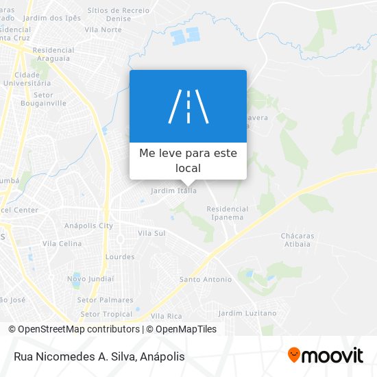 Rua Nicomedes A. Silva mapa