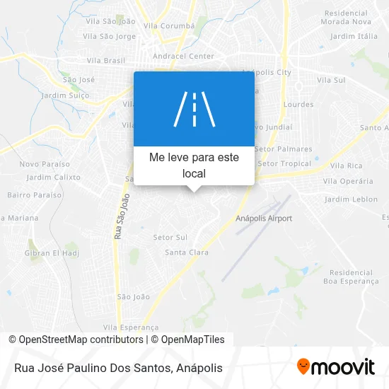 Rua José Paulino Dos Santos mapa