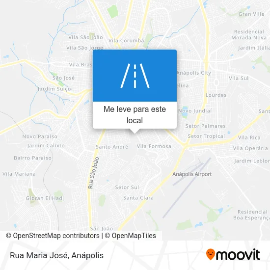 Rua Maria José mapa