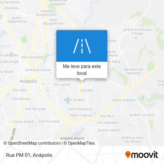 Rua PM 01 mapa