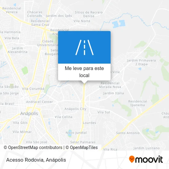 Acesso Rodovia mapa