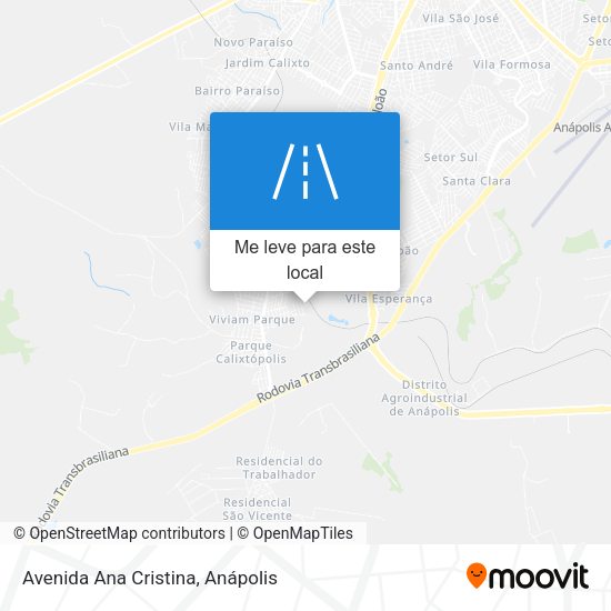Avenida Ana Cristina mapa