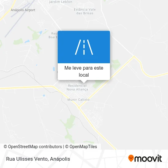 Rua Ulisses Vento mapa