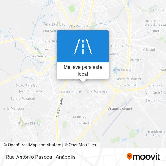 Rua Antônio Pascoal mapa