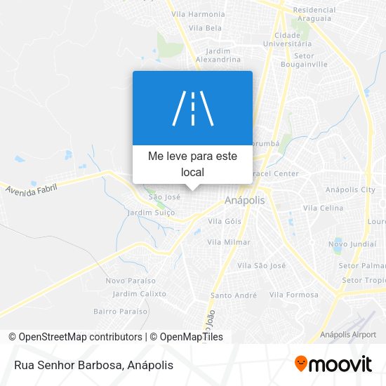 Rua Senhor Barbosa mapa