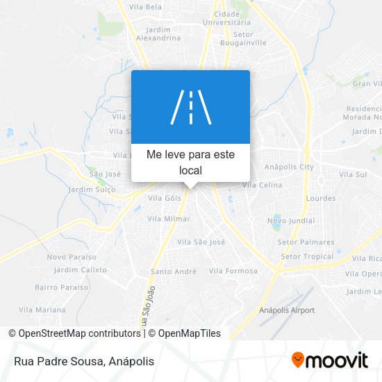 Rua Padre Sousa mapa
