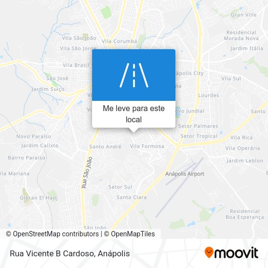 Rua Vicente B Cardoso mapa