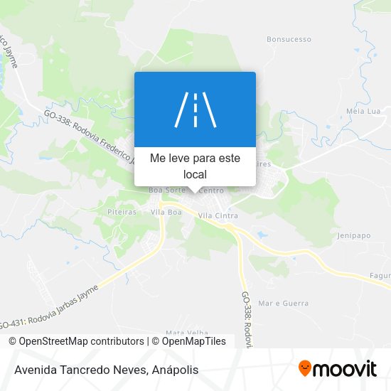 Avenida Tancredo Neves mapa