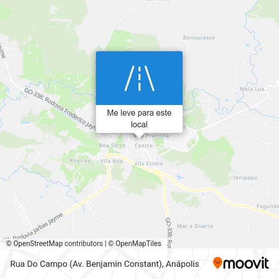 Rua Do Campo (Av. Benjamin Constant) mapa