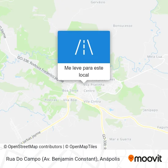 Rua Do Campo (Av. Benjamin Constant) mapa