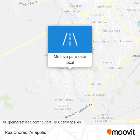 Rua Chorao mapa