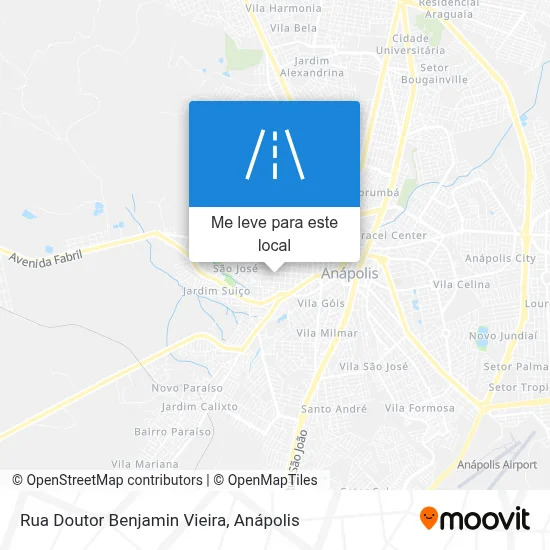 Rua Doutor Benjamin Vieira mapa