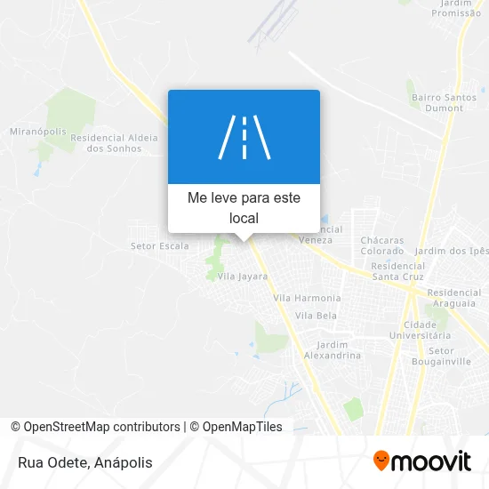 Rua Odete mapa