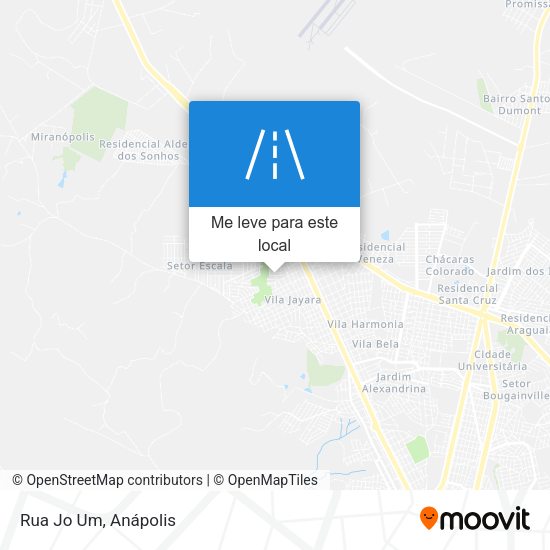 Rua Jo Um mapa