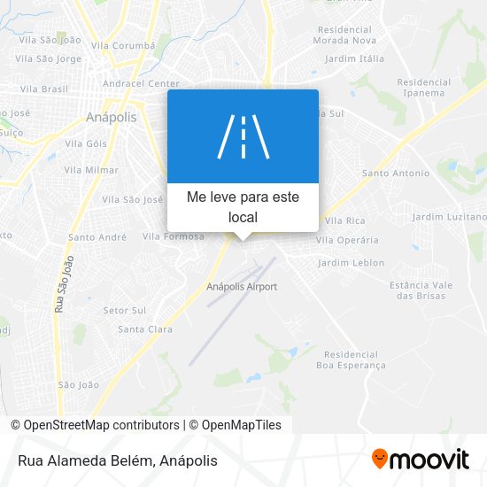 Rua Alameda Belém mapa