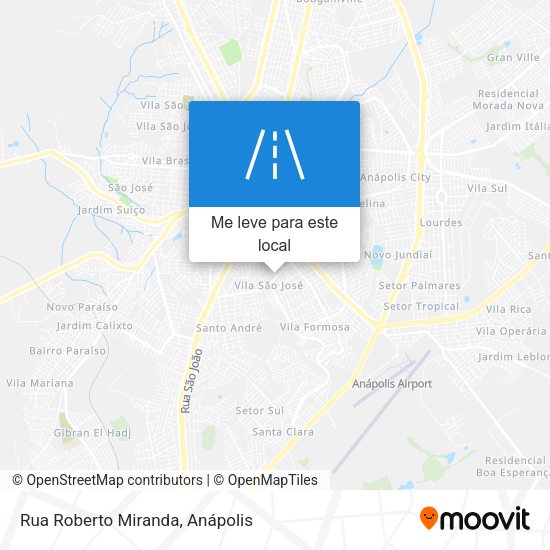Rua Roberto Miranda mapa