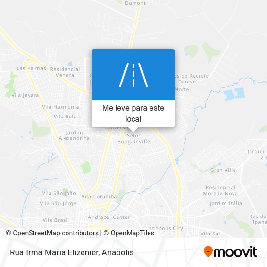 Rua Irmã Maria Elizenier mapa