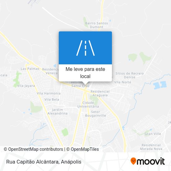 Rua Capitão Alcântara mapa