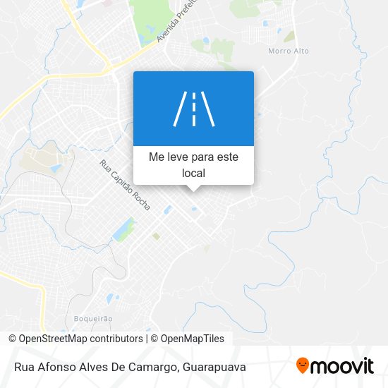Rua Afonso Alves De Camargo mapa