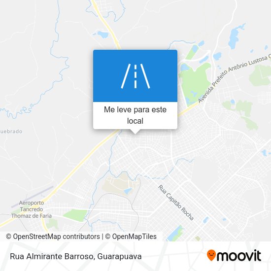 Rua Almirante Barroso mapa