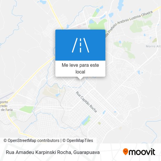 Rua Amadeu Karpinski Rocha mapa