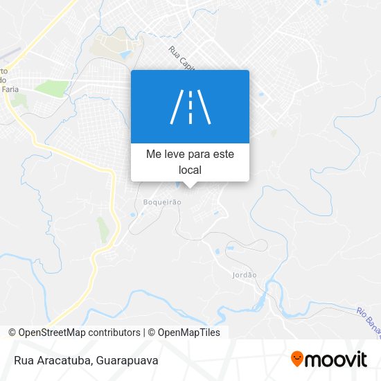 Rua Aracatuba mapa