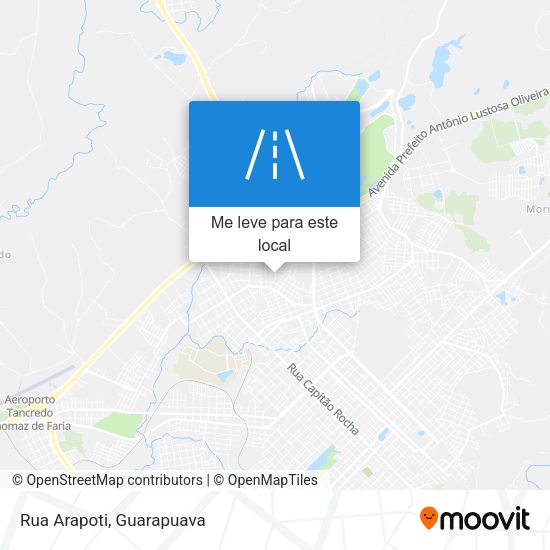 Rua Arapoti mapa