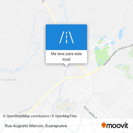 Rua Augusto Marcon mapa