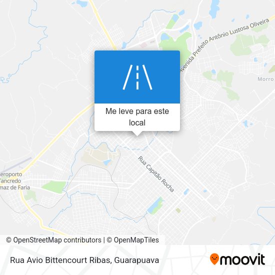 Rua Avio Bittencourt Ribas mapa