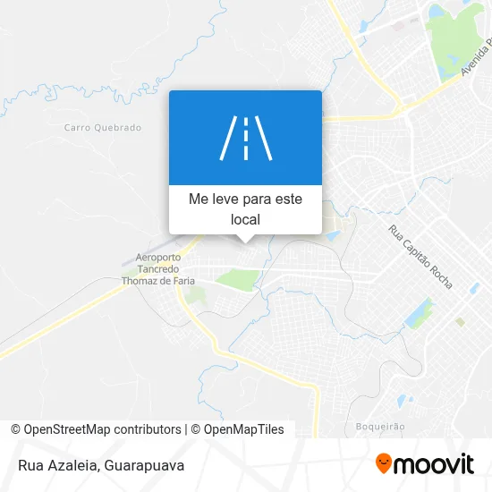 Rua Azaleia mapa