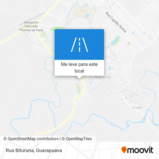 Rua Bituruna mapa