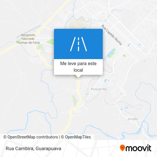 Rua Cambira mapa