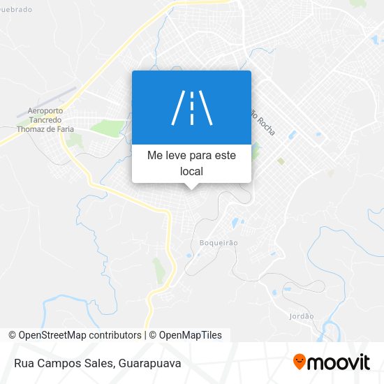 Rua Campos Sales mapa