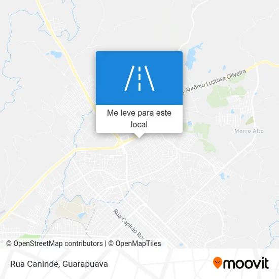 Rua Caninde mapa
