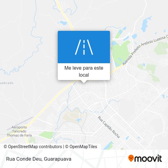 Rua Conde Deu mapa