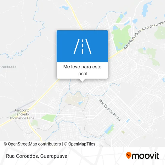 Rua Coroados mapa