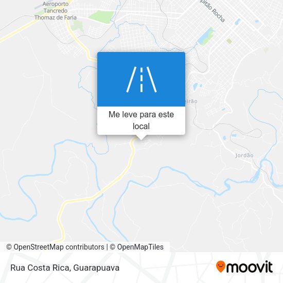 Rua Costa Rica mapa