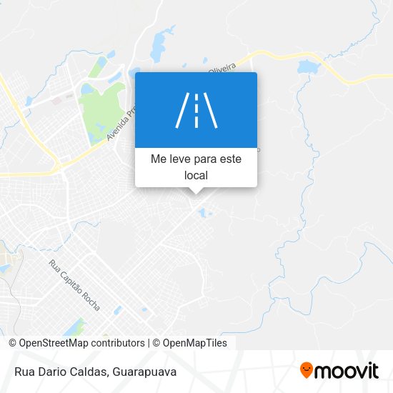 Rua Dario Caldas mapa