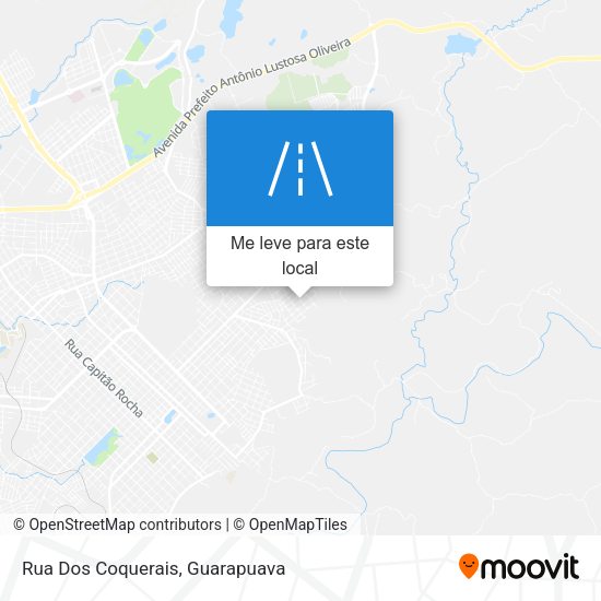 Rua Dos Coquerais mapa