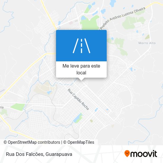Rua Dos Falcões mapa
